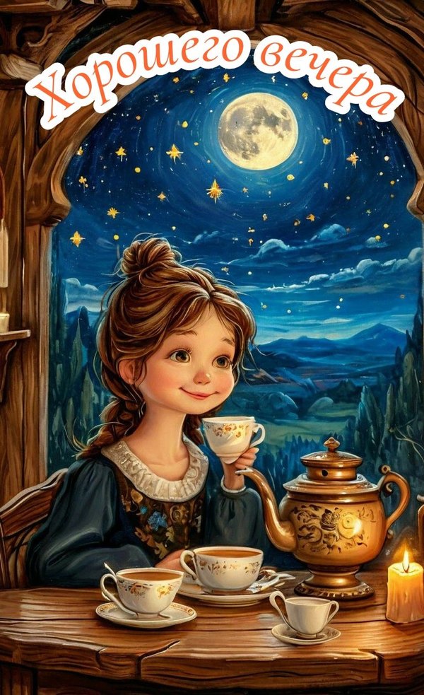 Изображение №13 768x1258  из коллекции «Зимние открытки «Хорошего доброго вечера!»»