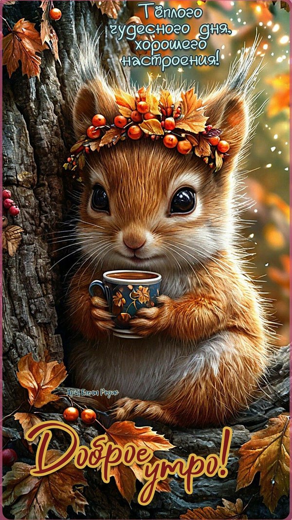 Изображение №8 1035x1840 из коллекции «Осенние открытки «С Добрым Утром!»»