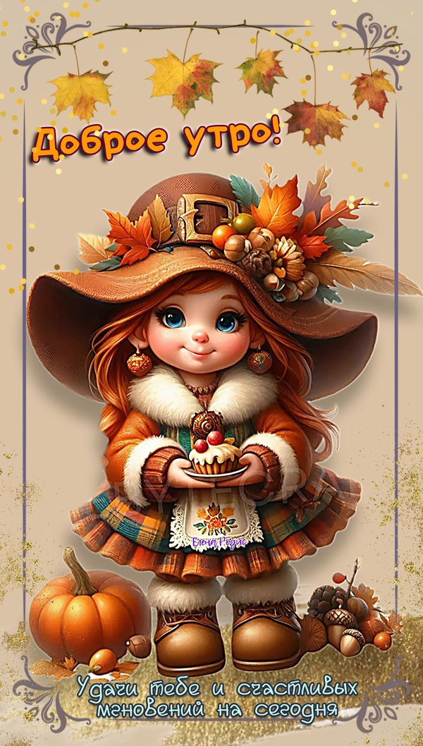 Изображение №14 1920x3384 из коллекции «Осенние открытки «С Добрым Утром!»»