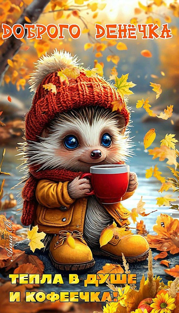 Изображение №62 768x1344 «Доброго денечка! Тепла в душе и кофеечка!» из коллекции «Осенние открытки «С Добрым Утром!»»