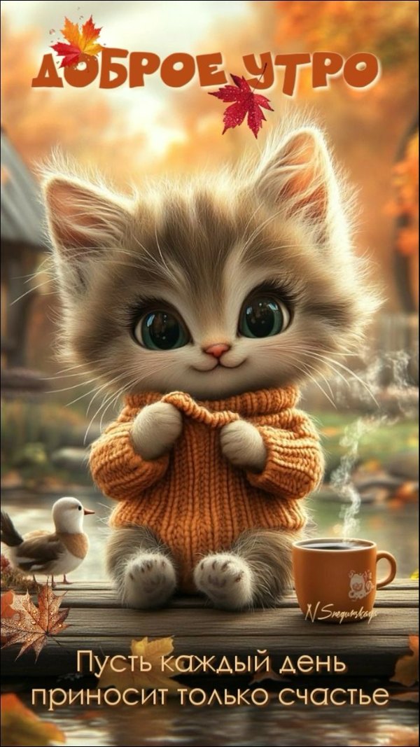 Изображение №40 720x1280 из коллекции «Осенние открытки «С Добрым Утром!»»