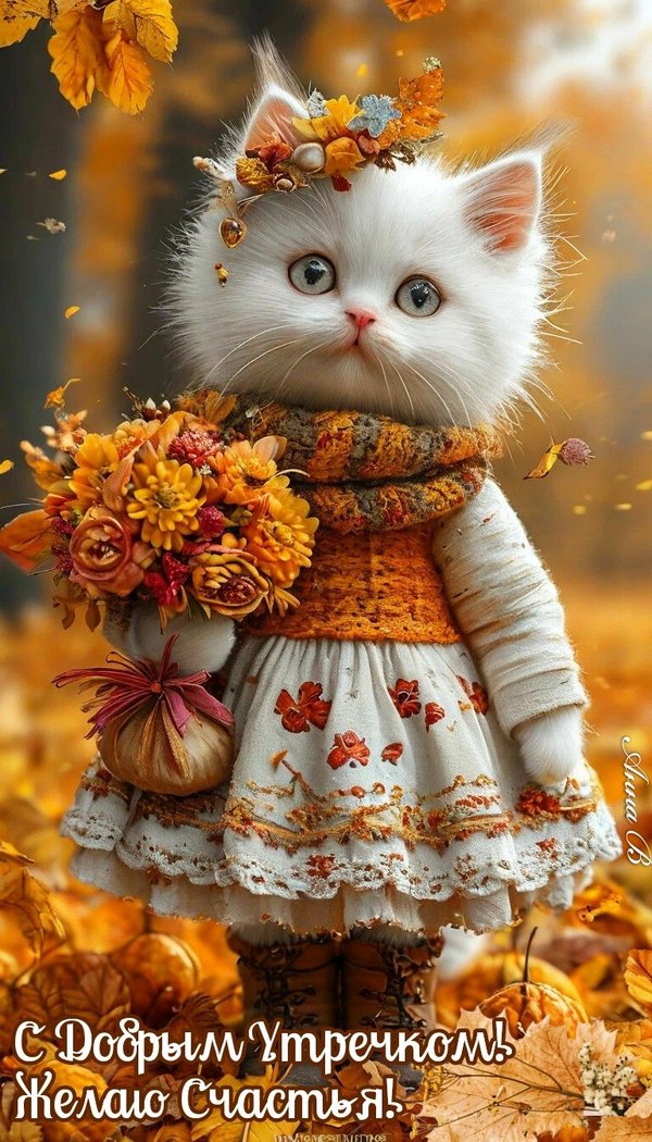 Изображение №9 768x1344 «С добрым утречком! Желаю счастья!» из коллекции «Осенние открытки «С Добрым Утром!»»