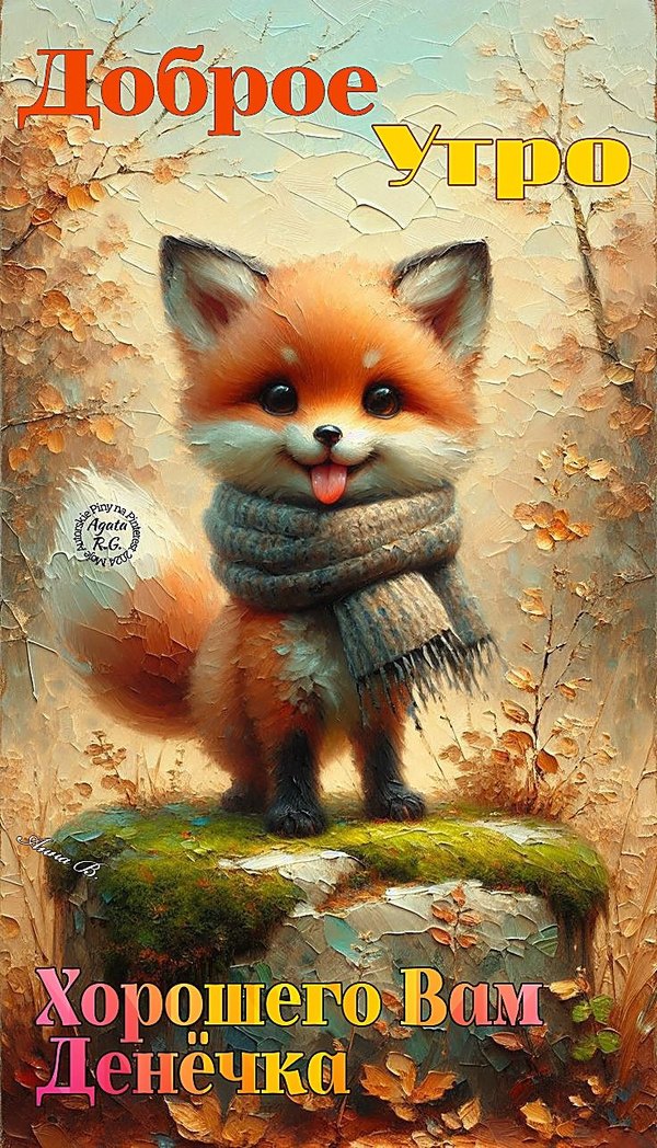 Изображение №73 736x1285 «Доброе утро! Хорошего вам денёчка!» из коллекции «Осенние открытки «С Добрым Утром!»»