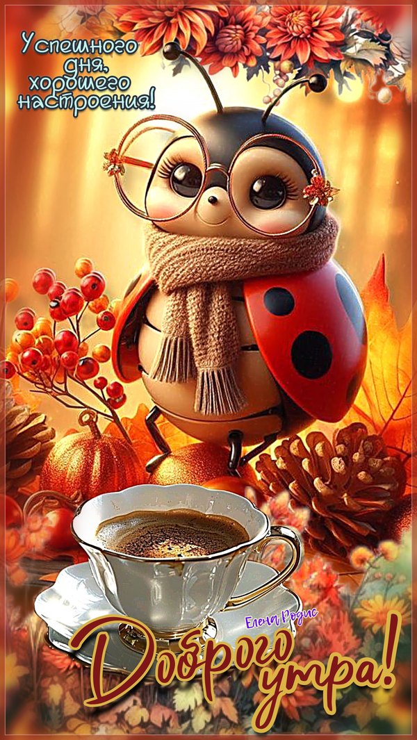 Изображение №4 1920x3408 из коллекции «Осенние открытки «С Добрым Утром!»»