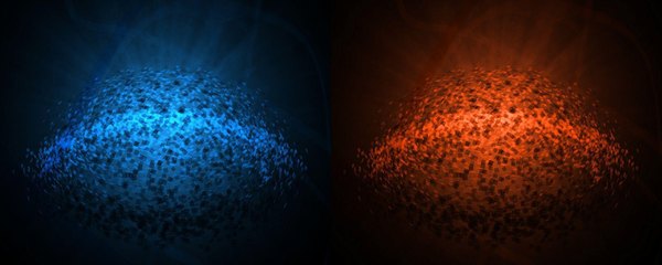 Изображение №51 2304x922 «Абстракция синий красный» из коллекции «Обои для двух мониторов»