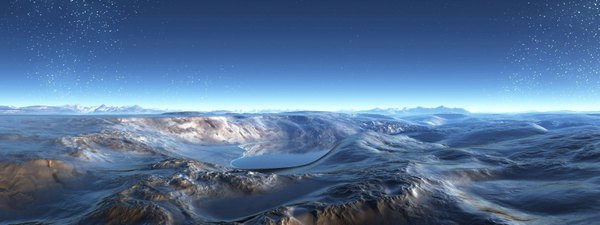 Изображение №34 3200x1200 «Ледяные горы, вид с высоты» из коллекции «Обои для двух мониторов»