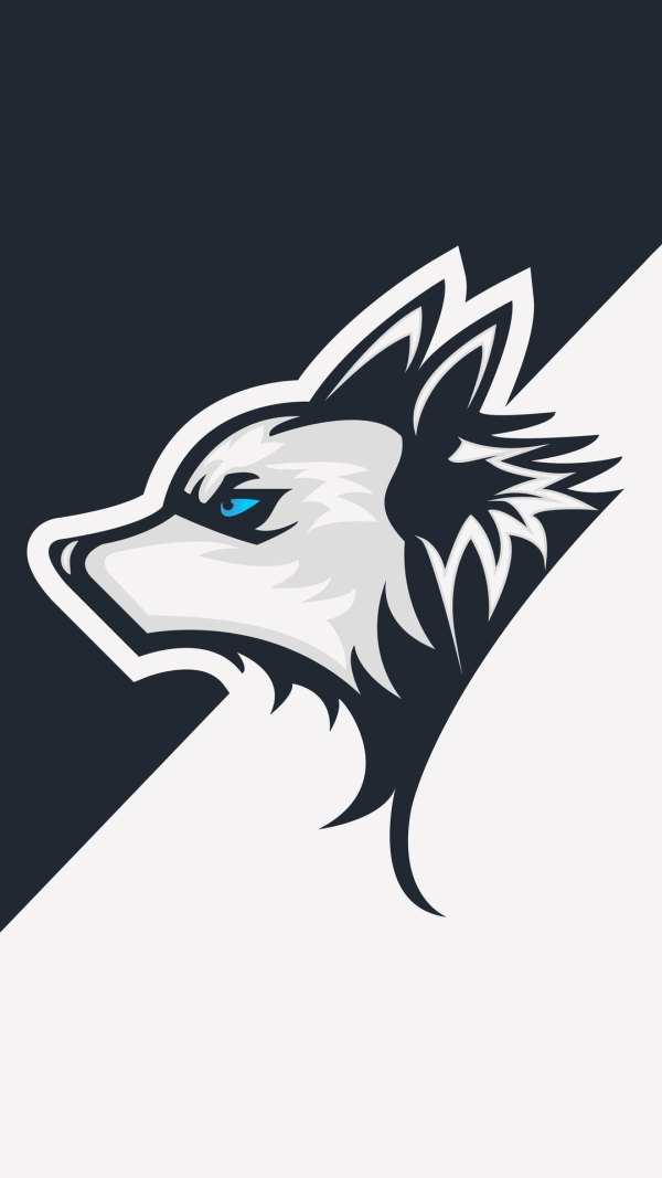 Изображение №24 1080x1920 «Заставка с волком минимализм» из коллекции «Обои Волки»