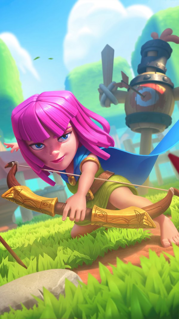 Изображение №28 1080x1920 «Супер лучник из Clash Royale» из коллекции «Обои Клеш Рояль (Clash Royale)»