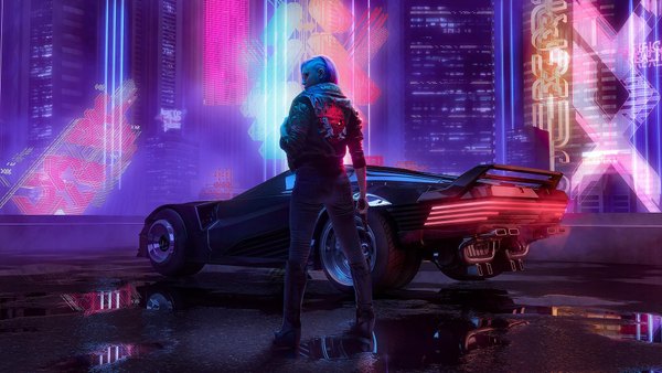 Изображение №58 1920x1080 «Девушка Машина Cyberpunk 2077» из коллекции «Обои Киберпанк (Cyberpunk)»
