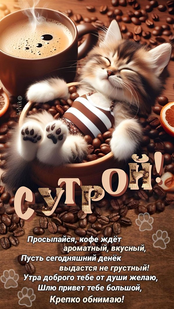 Изображение №14 1080x1917 «С Утрой!» из коллекции «Открытки «С Добрым Утром!»»