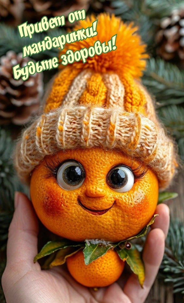 Изображение №58 768x1263 «Привет от мандаринки! Будьте здоровы!» из коллекции «Открытки «Привет!»»