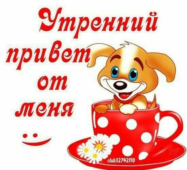 Изображение №70 550x500 «Утренний привет от меня!» из коллекции «Открытки «Привет!»»
