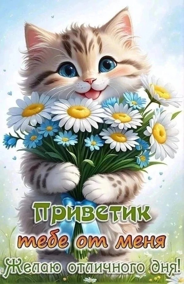 Изображение №5 664x1024 «Приветик тебе от меня! Желаю отличного дня!» из коллекции «Открытки «Привет!»»