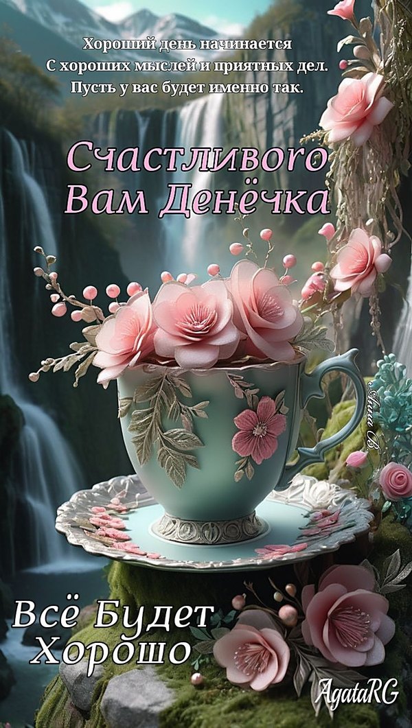 Изображение №5 736x1301 «Счастливого вам денечка! Всё будет хорошо!» из коллекции «Открытки «Хорошего дня!»»