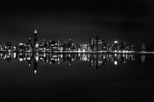 Изображение №10 4788x3171 «Чикаго, черно-белый городской пейзаж 5k» из коллекции «Чёрно-белые Обои 4k»