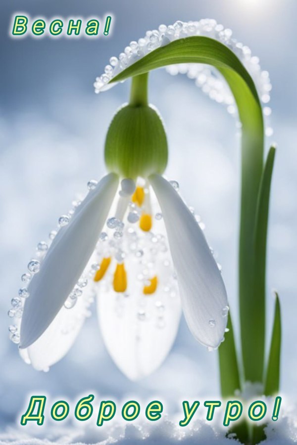 Изображение №41 1280x1920 «Весна, доброе утро, подснежник» из коллекции «Открытки «С добрым весенним утром!»»
