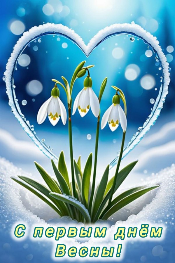 Изображение №18 1200x1800 «Открытка С первым днём весны!» из коллекции «Открытки «С Весной!»»