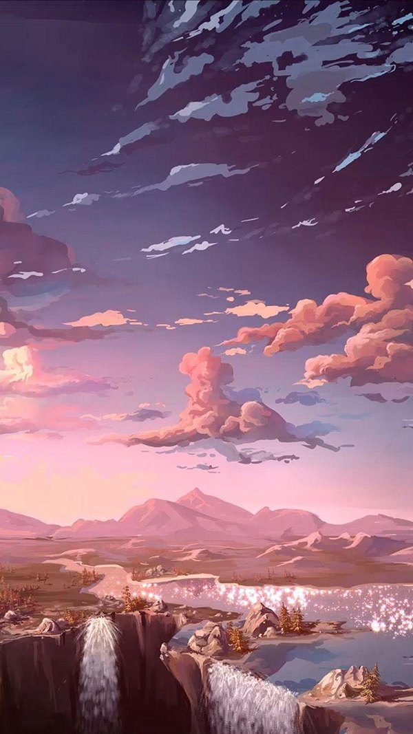 Изображение №6 750x1334  из коллекции «Обои Аниме Природа»