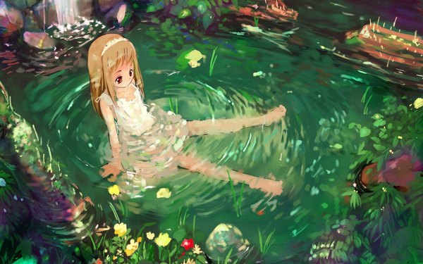 Изображение №10 2560x1600 «Аниме девушка природа» из коллекции «Обои Аниме Природа»