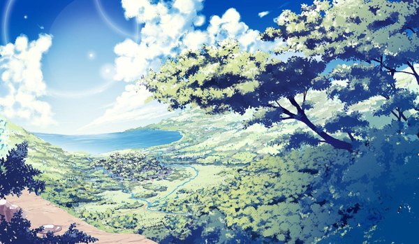 Изображение №42 1920x1117 «Пейзаж, Anime Природа» из коллекции «Обои Аниме Природа»