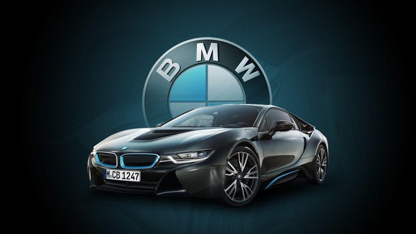 Изображение №30 1920x1080 «Автомобиль Bmw I8, логотип БМВ» из коллекции «Обои Чёрный БМВ (BMW)»
