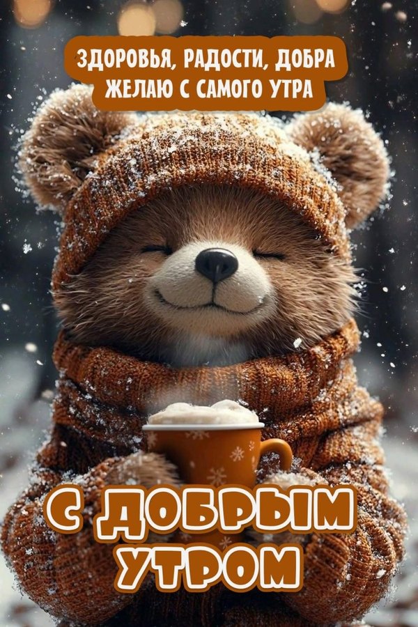 Изображение №56 853x1280 из коллекции «Открытки «С добрым зимним утром!» с животными»