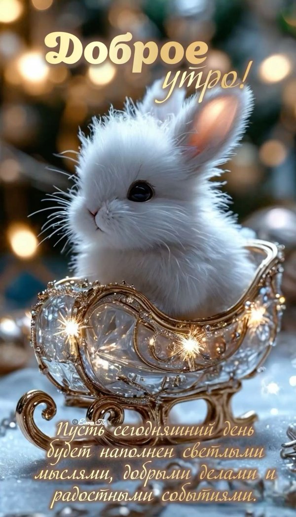 Изображение №38 1090x1902 из коллекции «Открытки «С добрым зимним утром!» с животными»