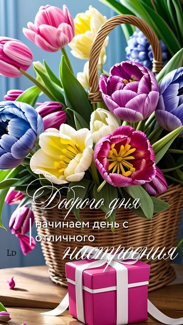 Изображение №37 736x1307 «Доброго дня! Начинаем день с отличного настроения!» из коллекции «Весенние открытки «Хорошего доброго дня!»»