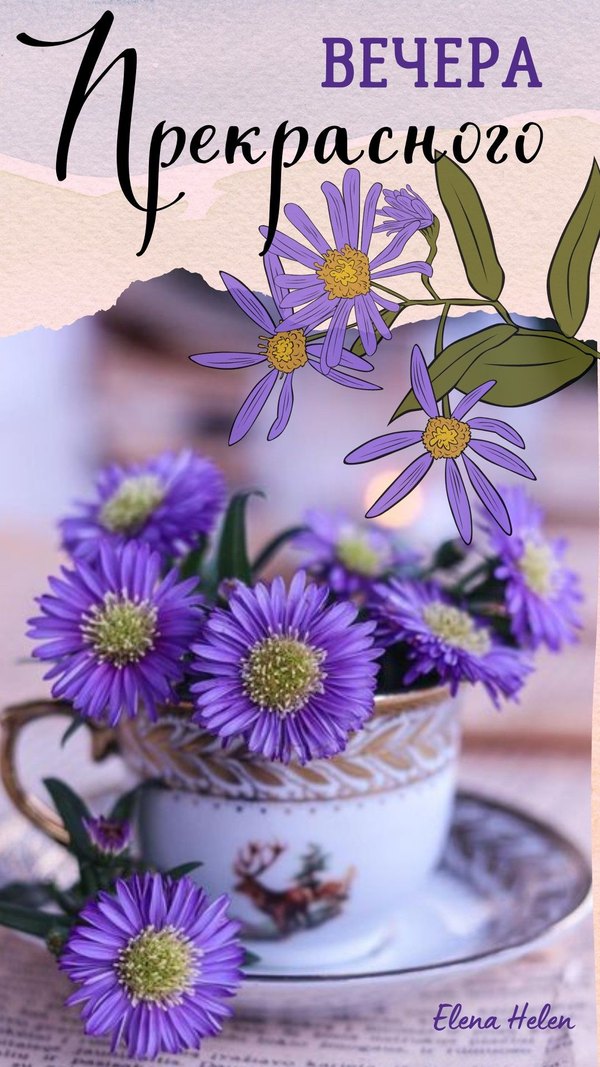 Изображение №14 1080x1920 «Вечера прекрасного!» из коллекции «Открытки «Хорошего доброго вечера!»»