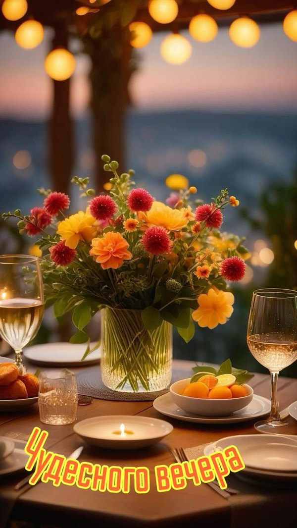 Изображение №15 736x1308 «Чудесного вечера!» из коллекции «Открытки «Хорошего доброго вечера!»»