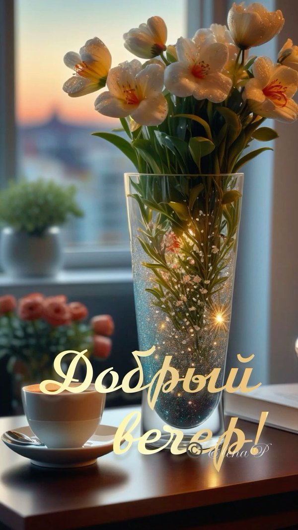 Изображение №6 1080x1920 «Добрый вечер!» из коллекции «Открытки «Хорошего доброго вечера!»»