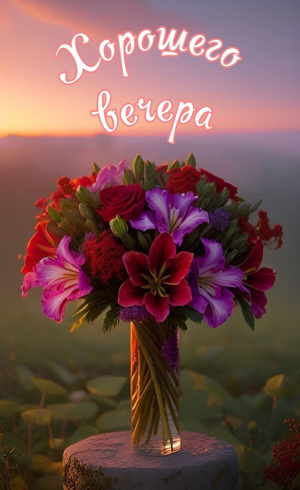 Изображение №57 736x1202  из коллекции «Весенние открытки «Хорошего доброго вечера!»»