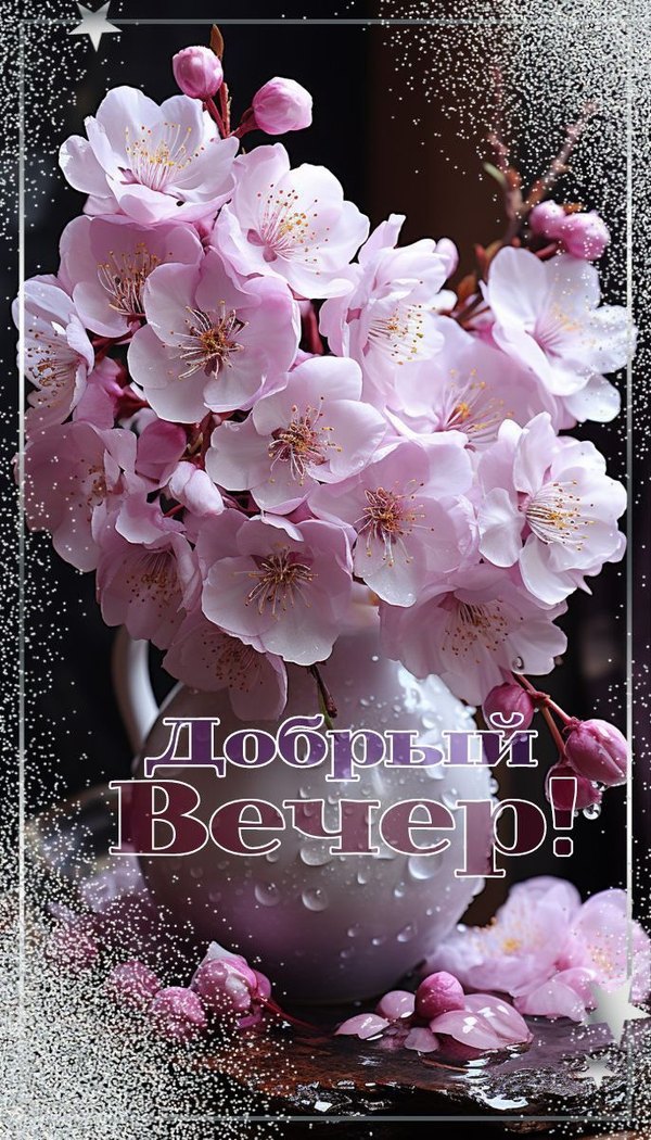 Изображение №36 686x1200  из коллекции «Весенние открытки «Хорошего доброго вечера!»»