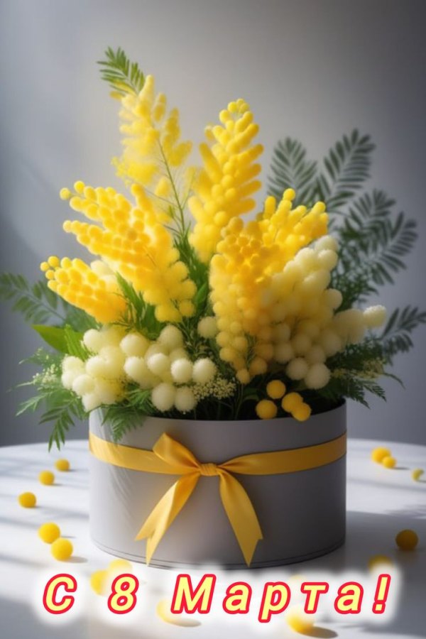 Изображение №1 736x1104  из коллекции «Красивые открытки «С 8 марта!»»
