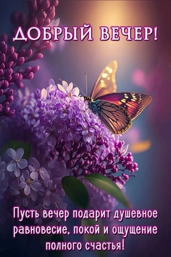 Изображение №46 533x800 «Добрый вечер! Пусть вечер подарит душевное равновесие, покой и счастье!» из коллекции «Весенние открытки «Хорошего доброго вечера!»»