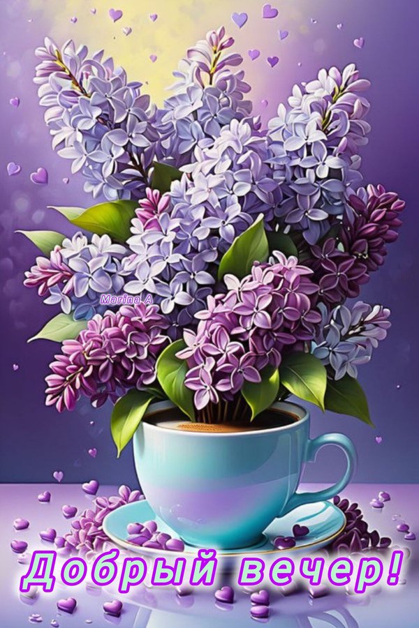 Изображение №53 1200x1800  из коллекции «Весенние открытки «Хорошего доброго вечера!»»