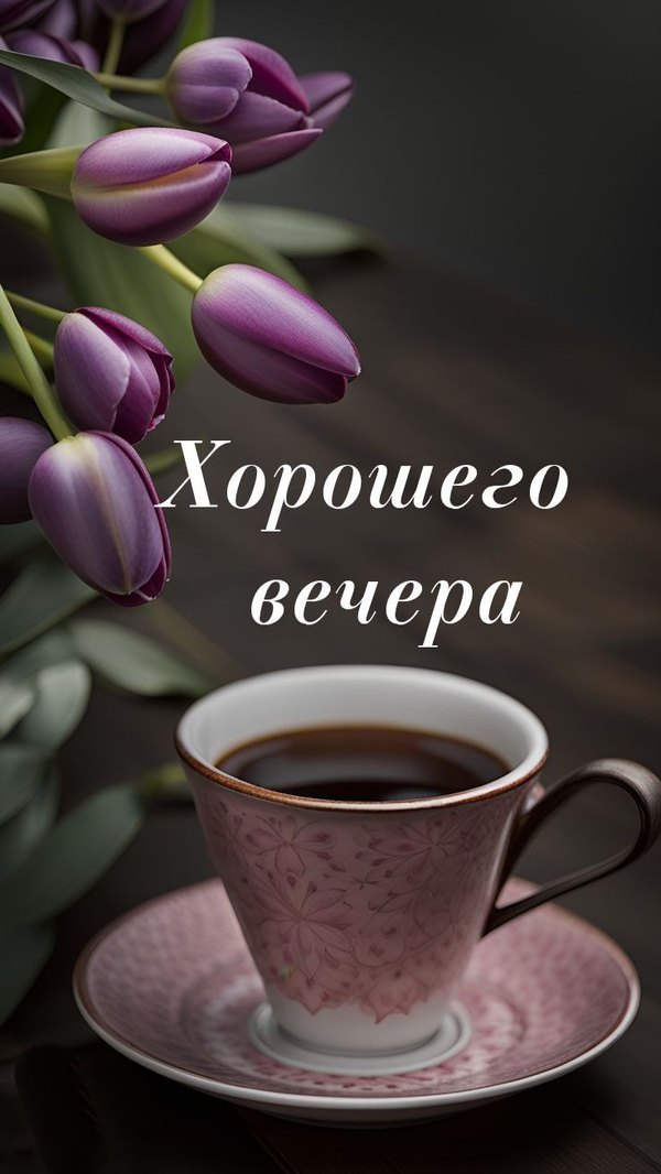 Изображение №19 736x1308  из коллекции «Весенние открытки «Хорошего доброго вечера!»»