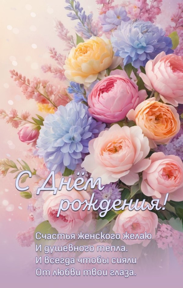 Изображение №23 1001x1575  из коллекции «Открытки «С Днём Рождения, Мама!»»