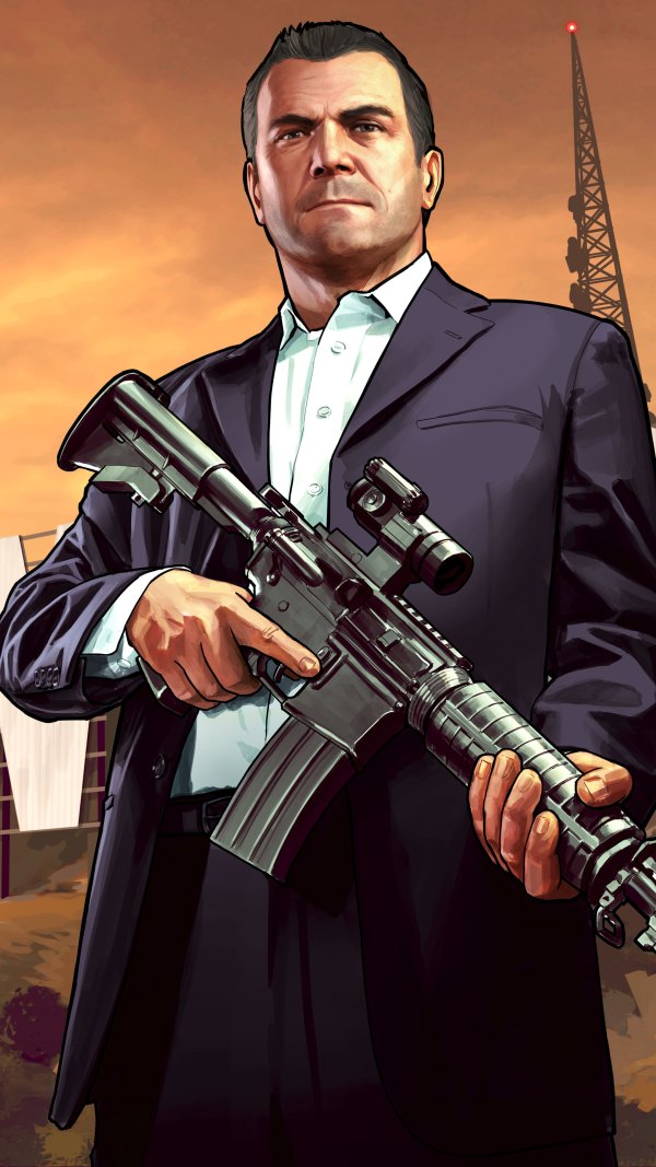 Изображение №32 2160x3840 «Майкл с винтовкой ГТА 5» из коллекции «Обои ГТА 5, GTA 5, Grand Theft Auto V»