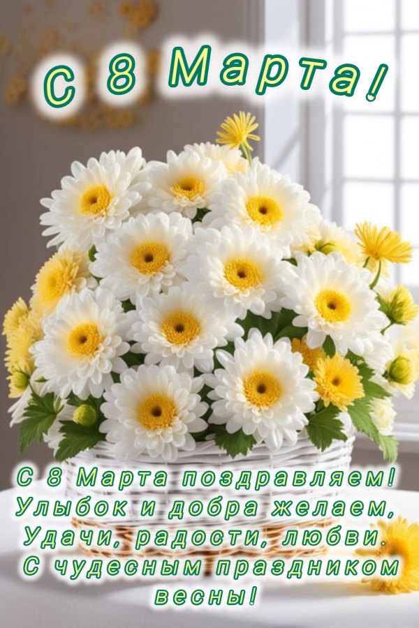 Изображение №16 1280x1920 «Поздравление открытка восьмое марта» из коллекции «Красивые открытки «С 8 марта!»»