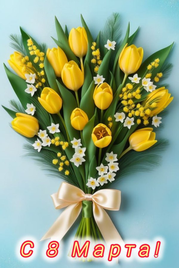 Изображение №50 1280x1920  из коллекции «Красивые открытки «С 8 марта!»»