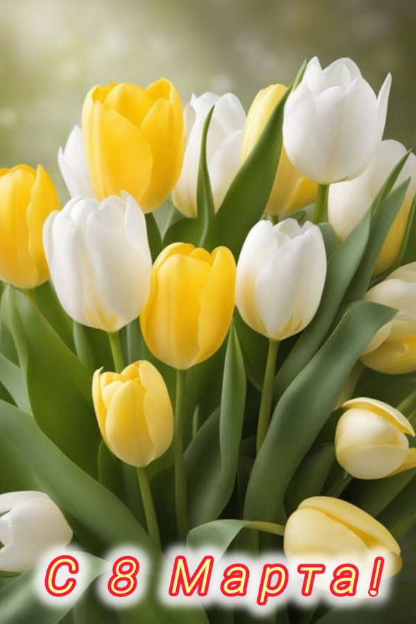 Изображение №4 1280x1920  из коллекции «Красивые открытки «С 8 марта!»»