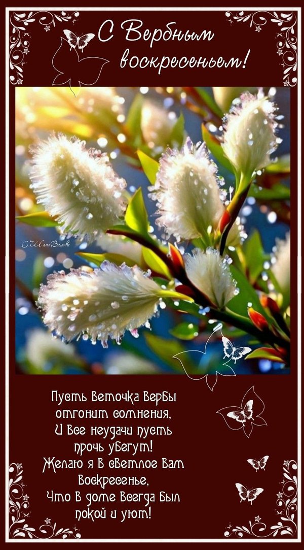 Изображение №10 821x1482 «Открытка поздравление С Вербным Воскресеньем!» из коллекции «Открытки на Вербное Воскресенье»