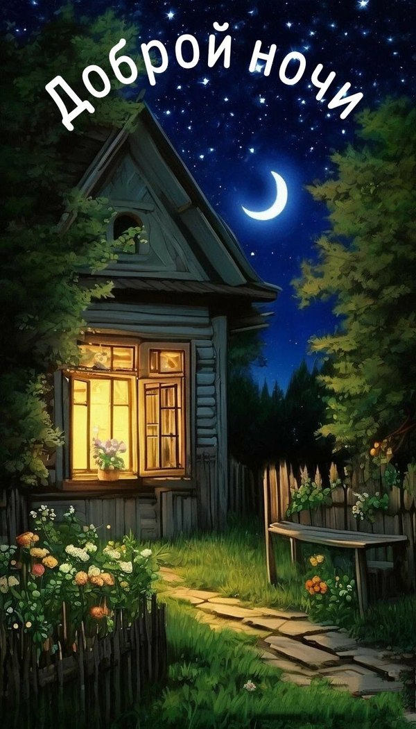 Изображение №11 736x1288  из коллекции «Летние открытки «Спокойной доброй ночи!»»