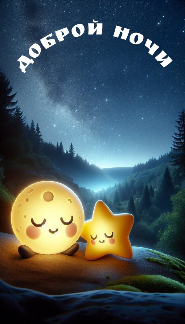 Изображение №34 731x1280  из коллекции «Летние открытки «Спокойной доброй ночи!»»