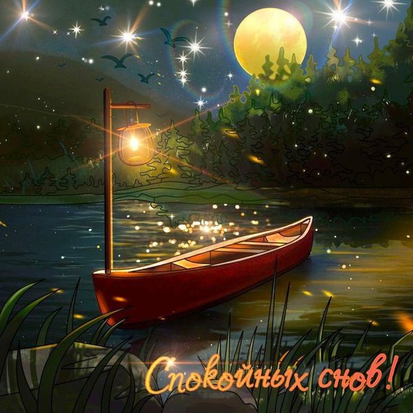 Изображение №60 736x736  из коллекции «Летние открытки «Спокойной доброй ночи!»»