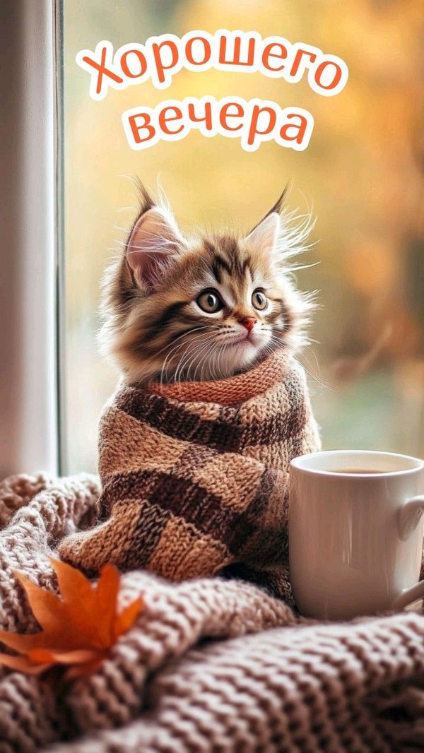 Изображение №41 718x1276 из коллекции «Осенние открытки «Хорошего доброго вечера!»»