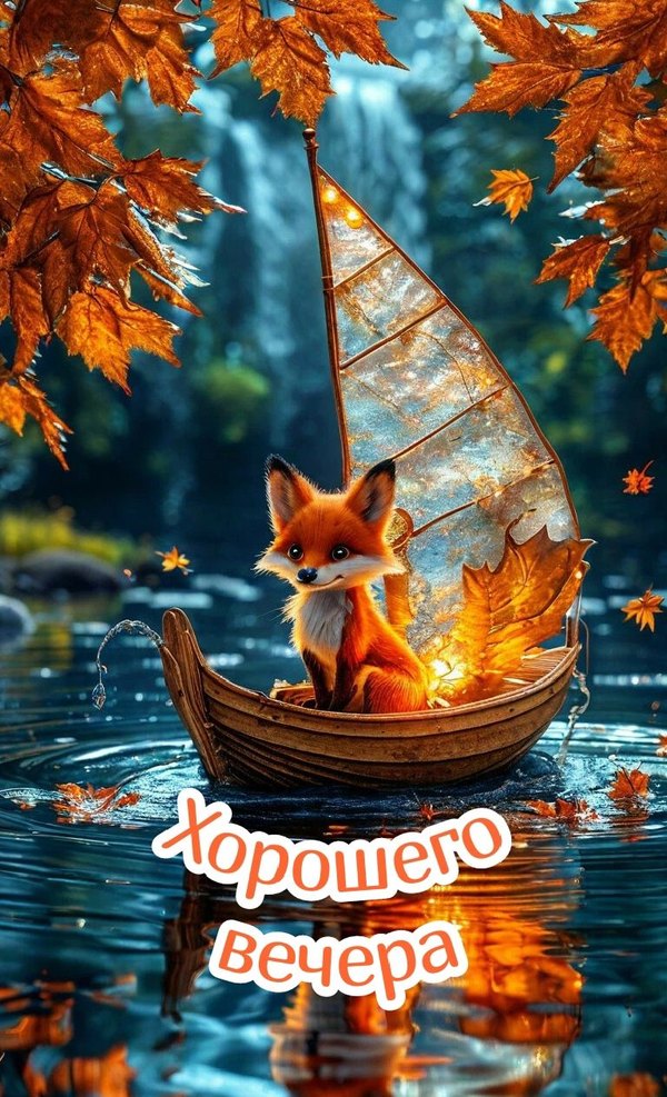 Изображение №66 768x1263 из коллекции «Осенние открытки «Хорошего доброго вечера!»»