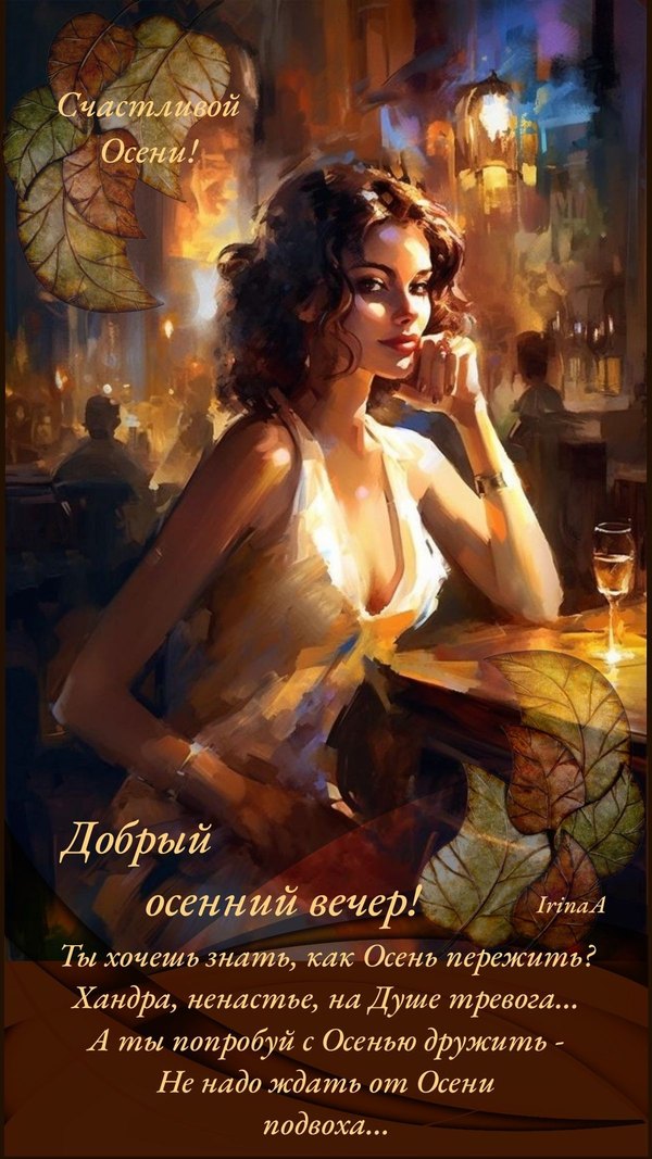 Изображение №73 1200x2133 «Добрый осенний вечер!» из коллекции «Осенние открытки «Хорошего доброго вечера!»»