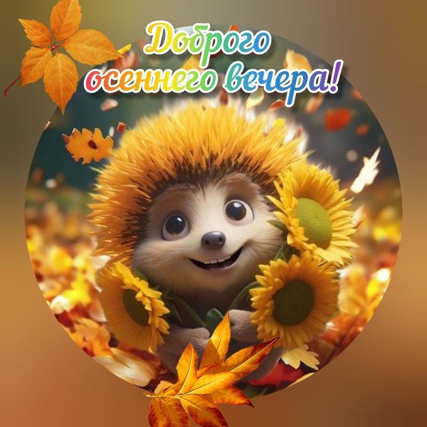 Изображение №75 960x960 «Доброго осеннего вечера!» из коллекции «Осенние открытки «Хорошего доброго вечера!»»